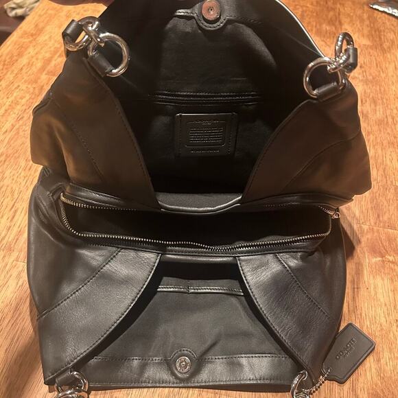 Coach Canvas and Leather Logo Tote Bag Women's F27579 - Picture 9 of 12